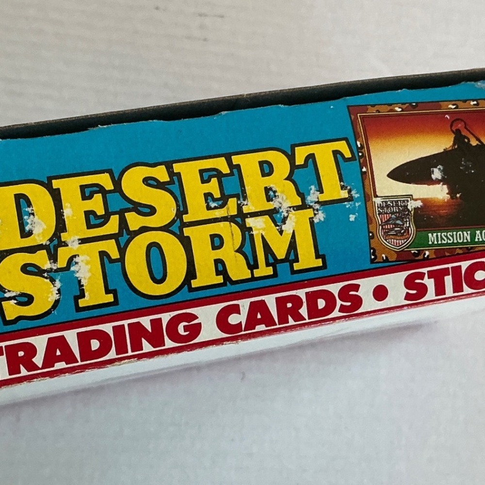 Topps Vintage 1991 Desert Storm Trading Cards 36 Pack Box Coalition for Peace - Picture 7 of 11